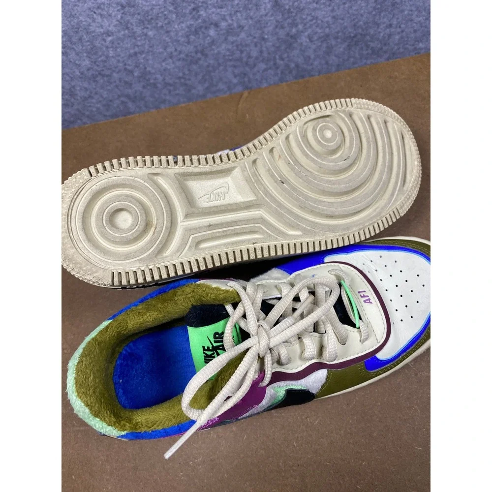 Nike Air Force 1 Shadow Wild Multi-Color Sneakers CT1985-500 Womens 8